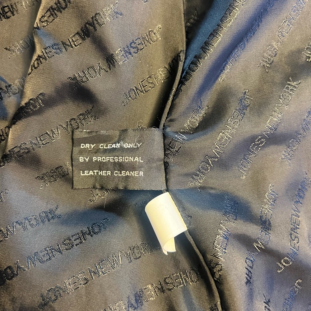 Jones New York Black Leather Women's Jacket - Picture 10 of 12